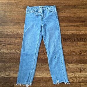 Just Black Sky Blue Cropped Jeans